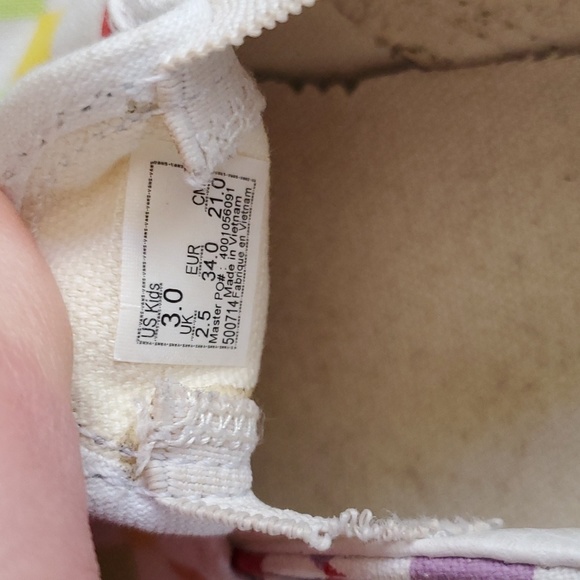 VANS Rainbow Checkered Kids Size 3 - Picture 4 of 5